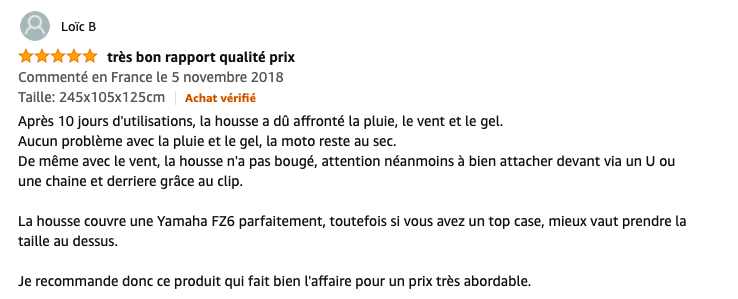 avis housse favoto