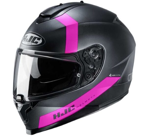 casque moto femme rose